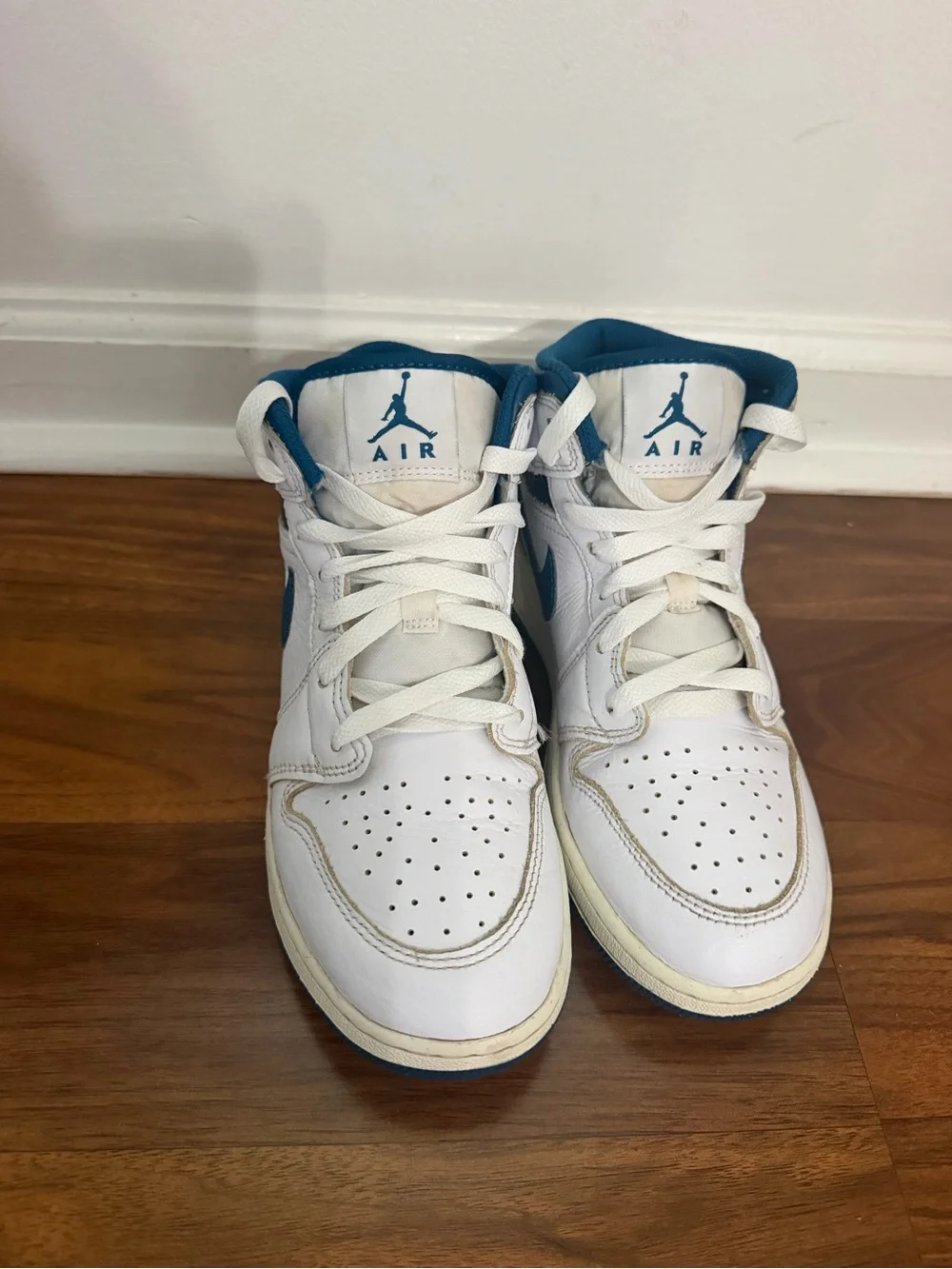 Jordan Kids industrial blue High-Top Sneakers